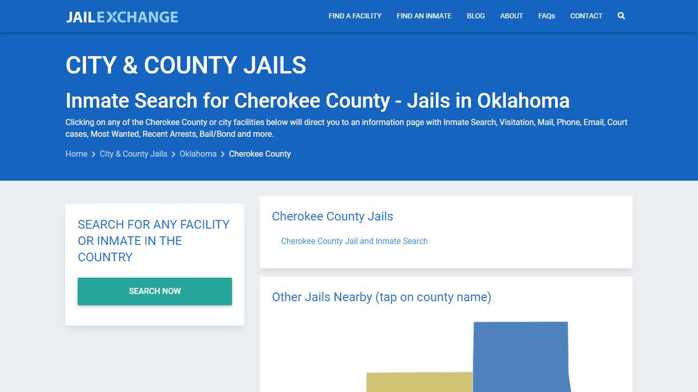 Inmate Search for Cherokee County | Jails in Oklahoma - Jail Exchange